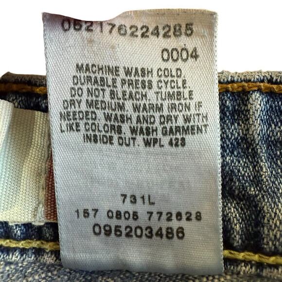 Vtg Y2K Levis 515 Boot Cut 2002 34x27 Light Wash Midrise Western Cowboy - Picture 6 of 12